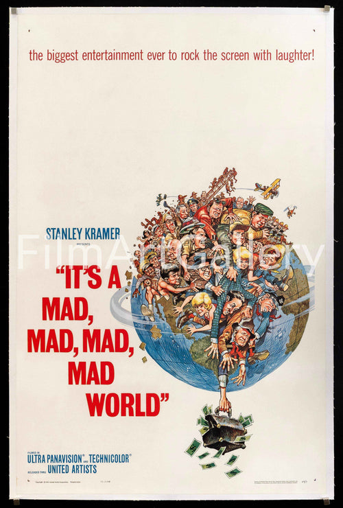It's a Mad Mad Mad Mad World Original Vintage Movie Poster