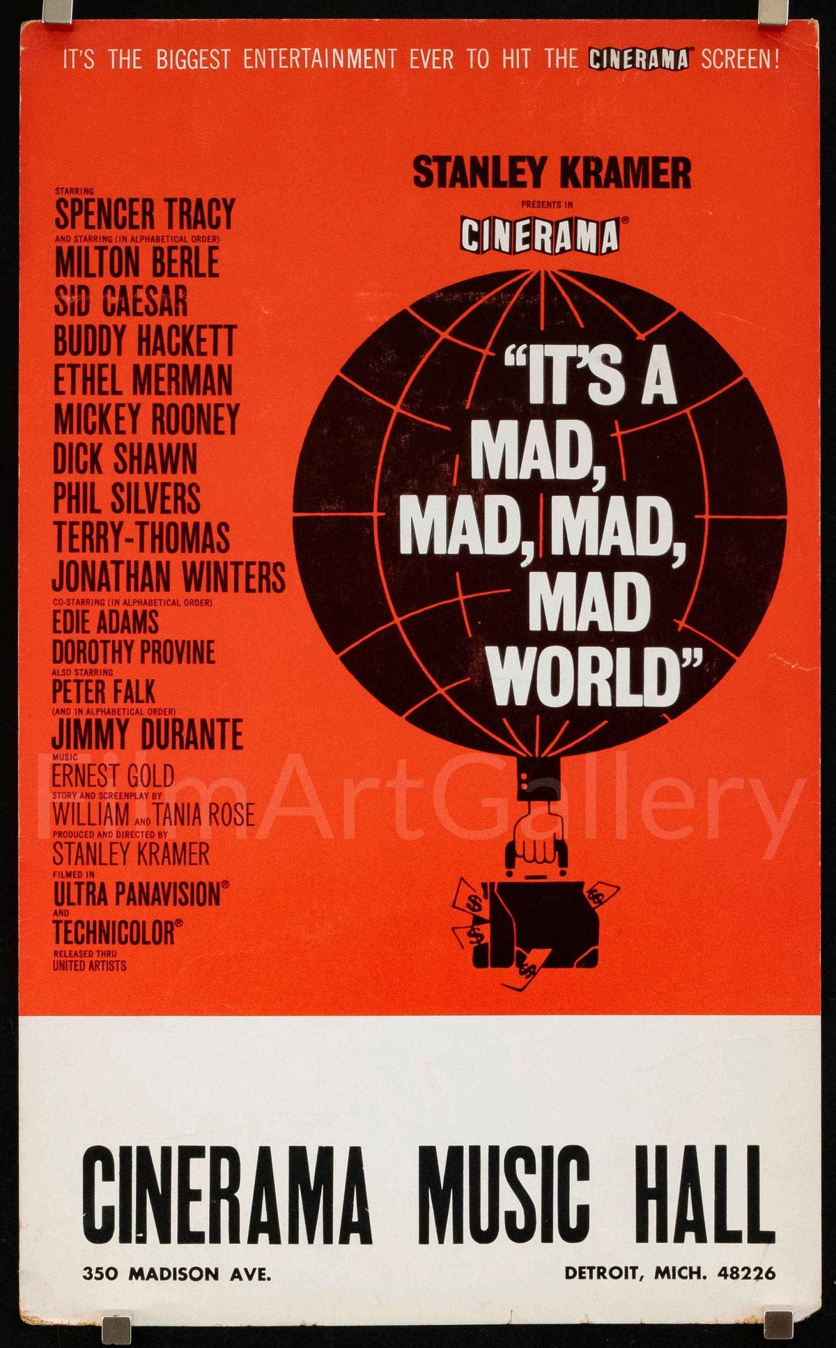 It's a Mad Mad Mad Mad World Original Vintage Movie Poster