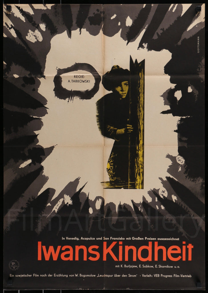 Ivan's Childhood German A1 (23x33) Original Vintage Movie Poster
