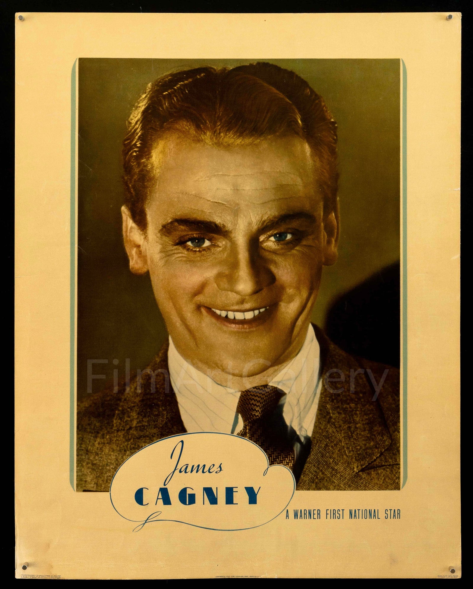 James Cagney Original Vintage Movie Poster