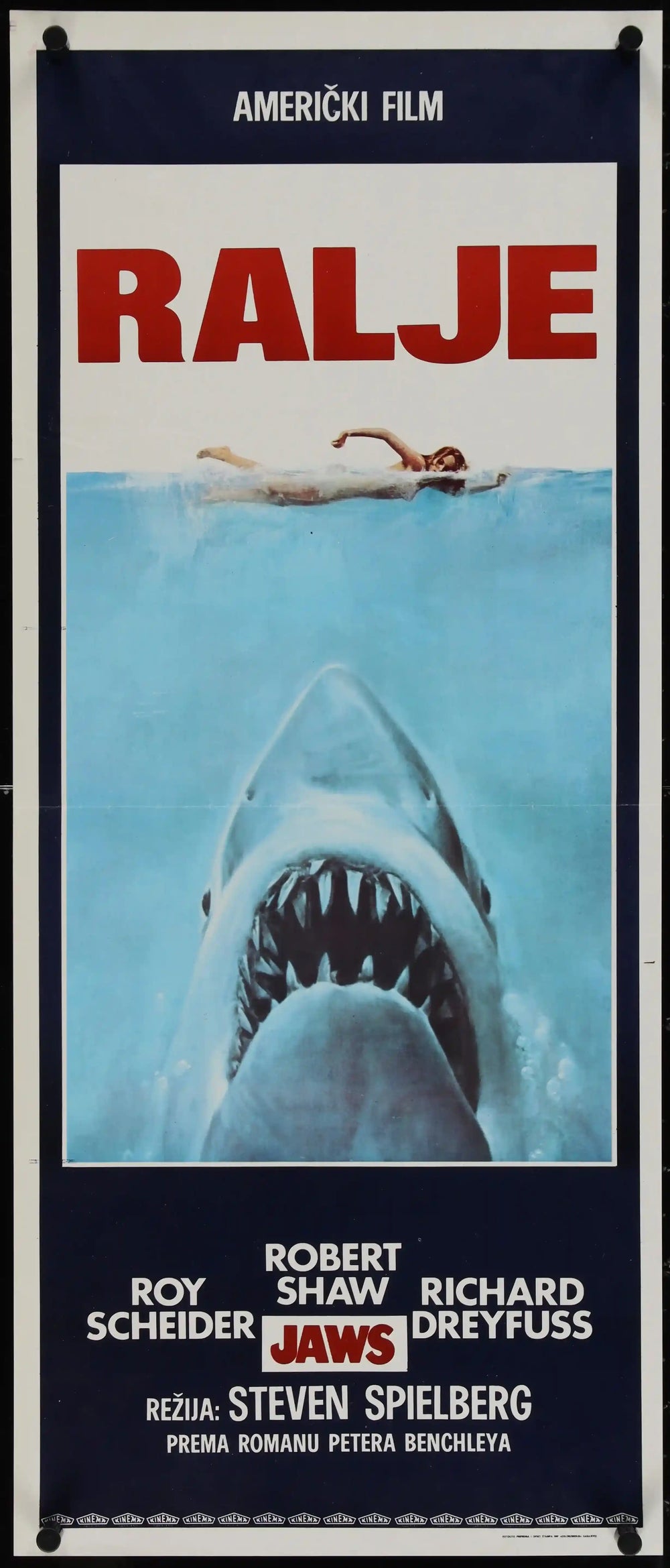 Jaws Original Vintage Movie Poster