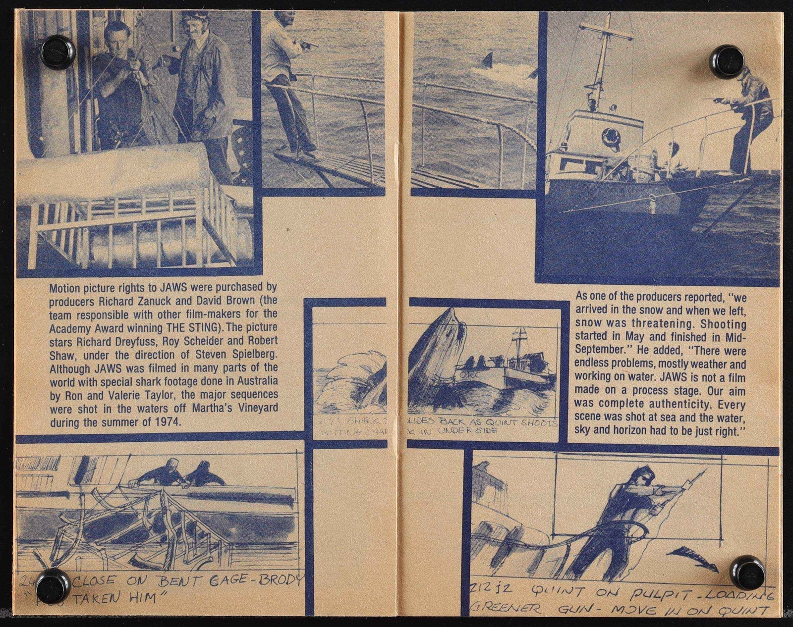 Jaws Original Vintage Movie Poster