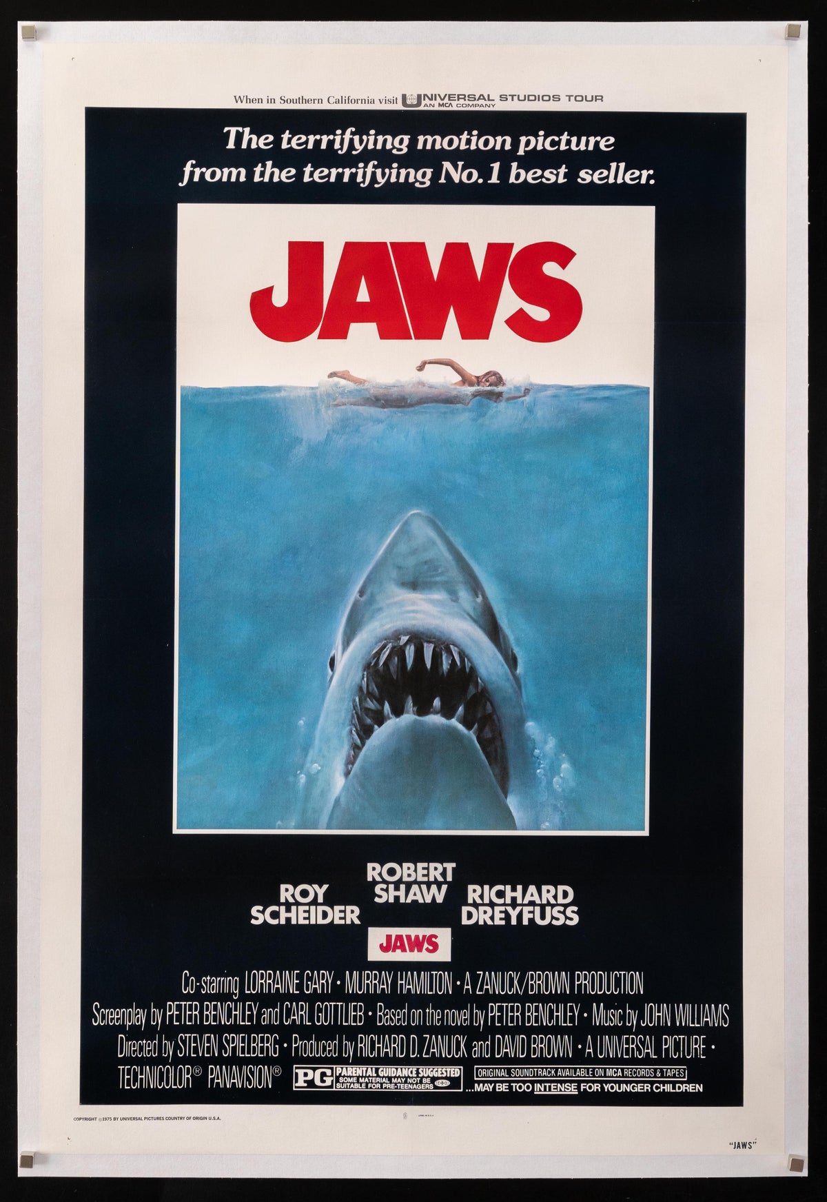 Jaws Original Vintage Movie Poster