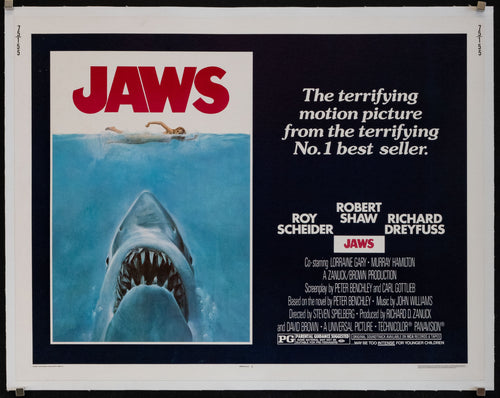 Jaws Original Vintage Movie Poster