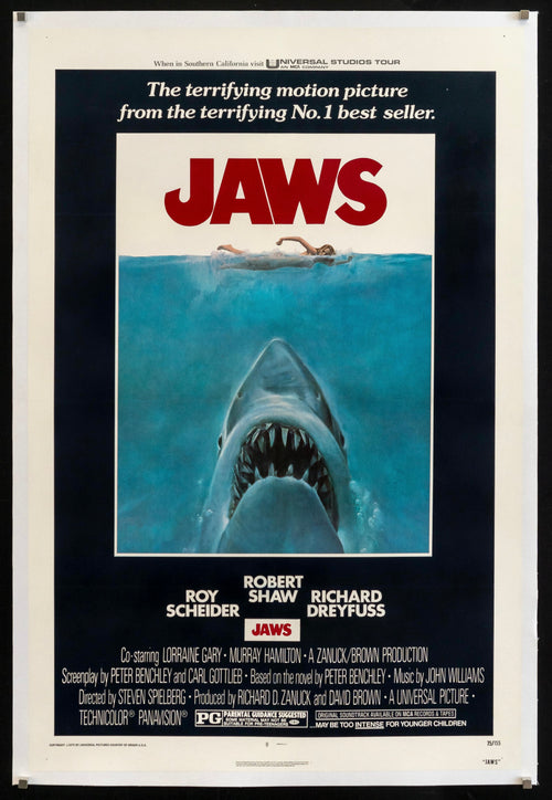 Jaws Original Vintage Movie Poster
