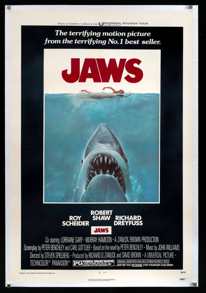 Jaws Original Vintage Movie Poster