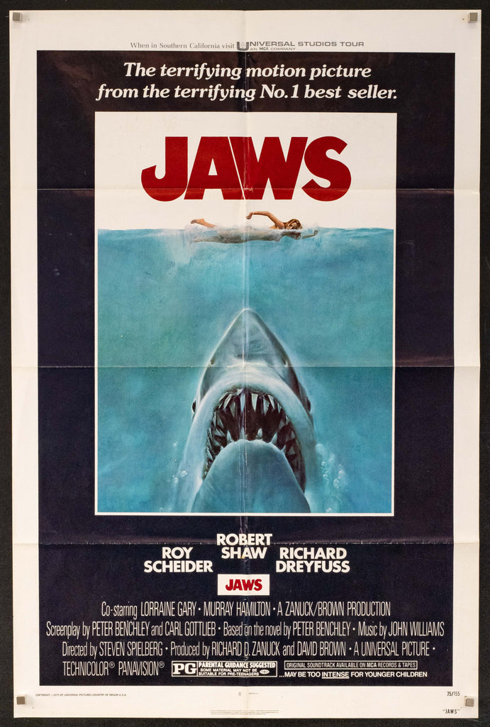 Jaws Original Vintage Movie Poster