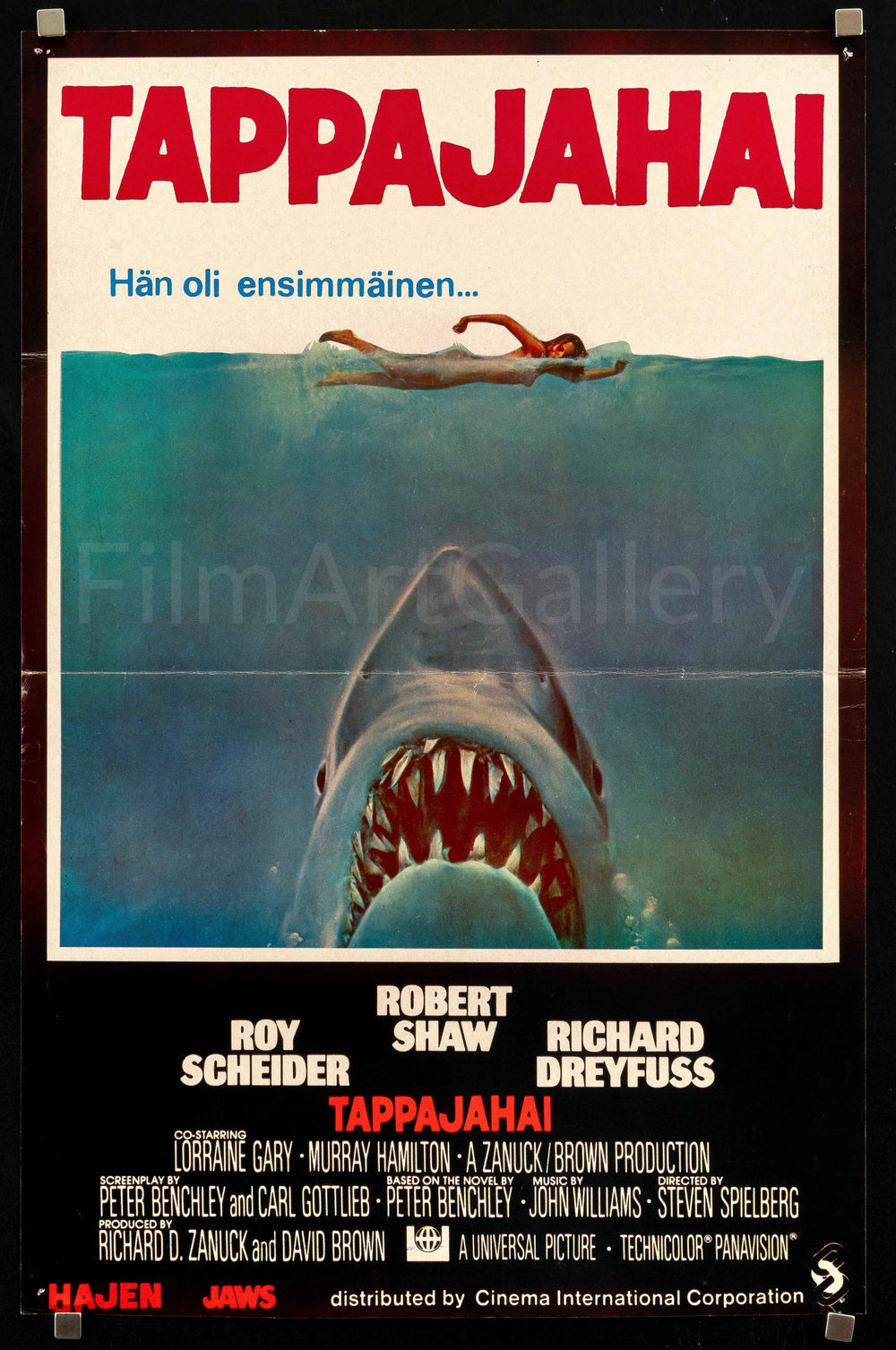 Jaws Original Vintage Movie Poster