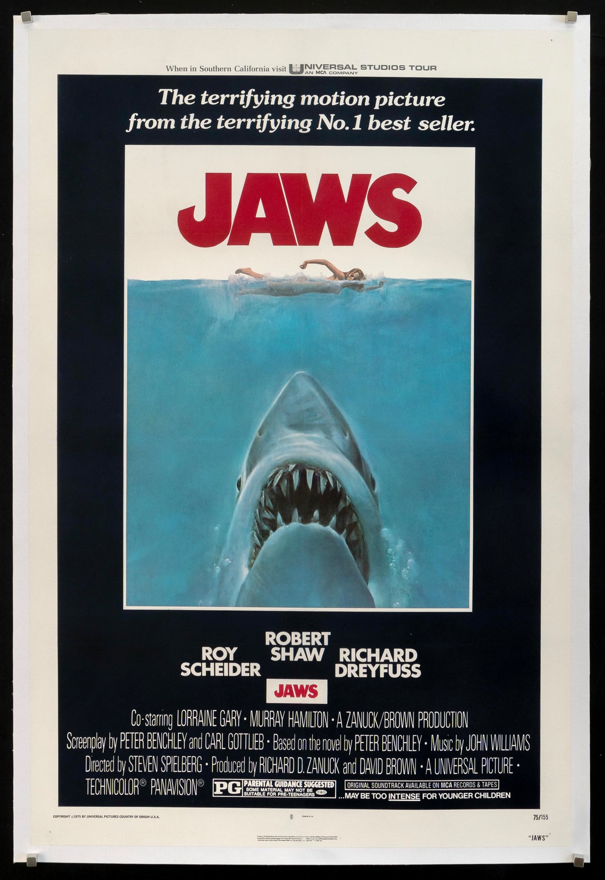 Jaws Original Vintage Movie Poster
