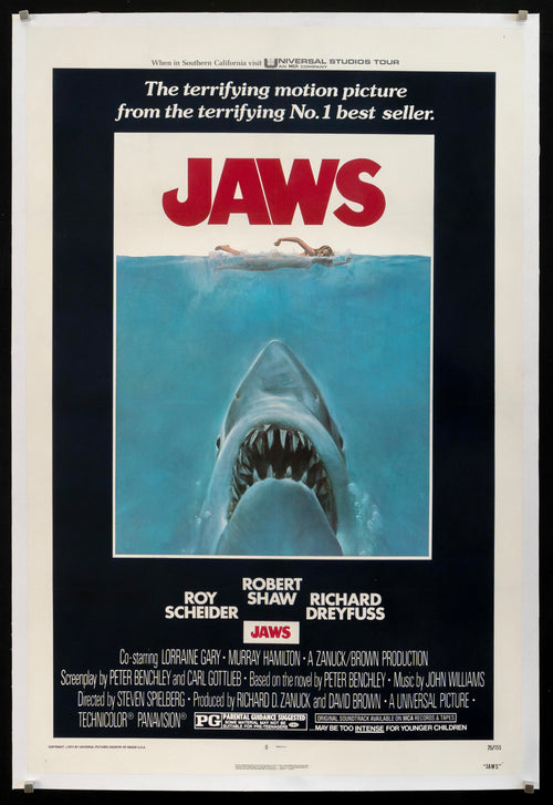 Jaws Original Vintage Movie Poster
