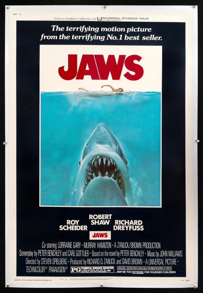 Jaws Original Vintage Movie Poster