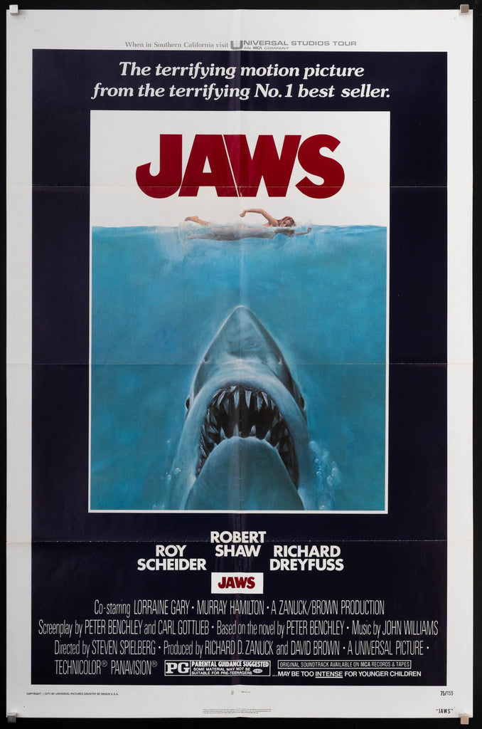 Jaws Original Vintage Movie Poster