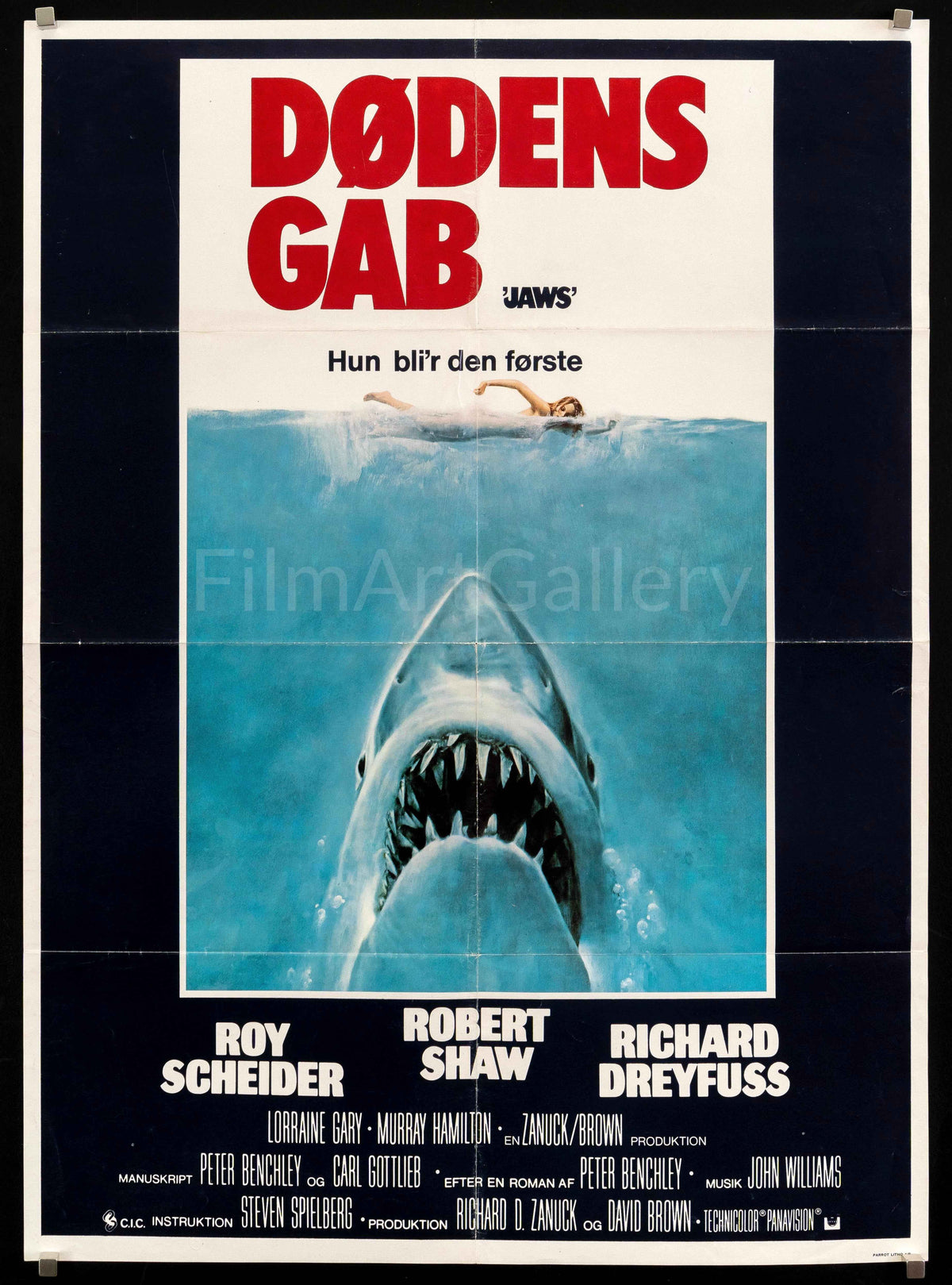 Jaws Original Vintage Movie Poster