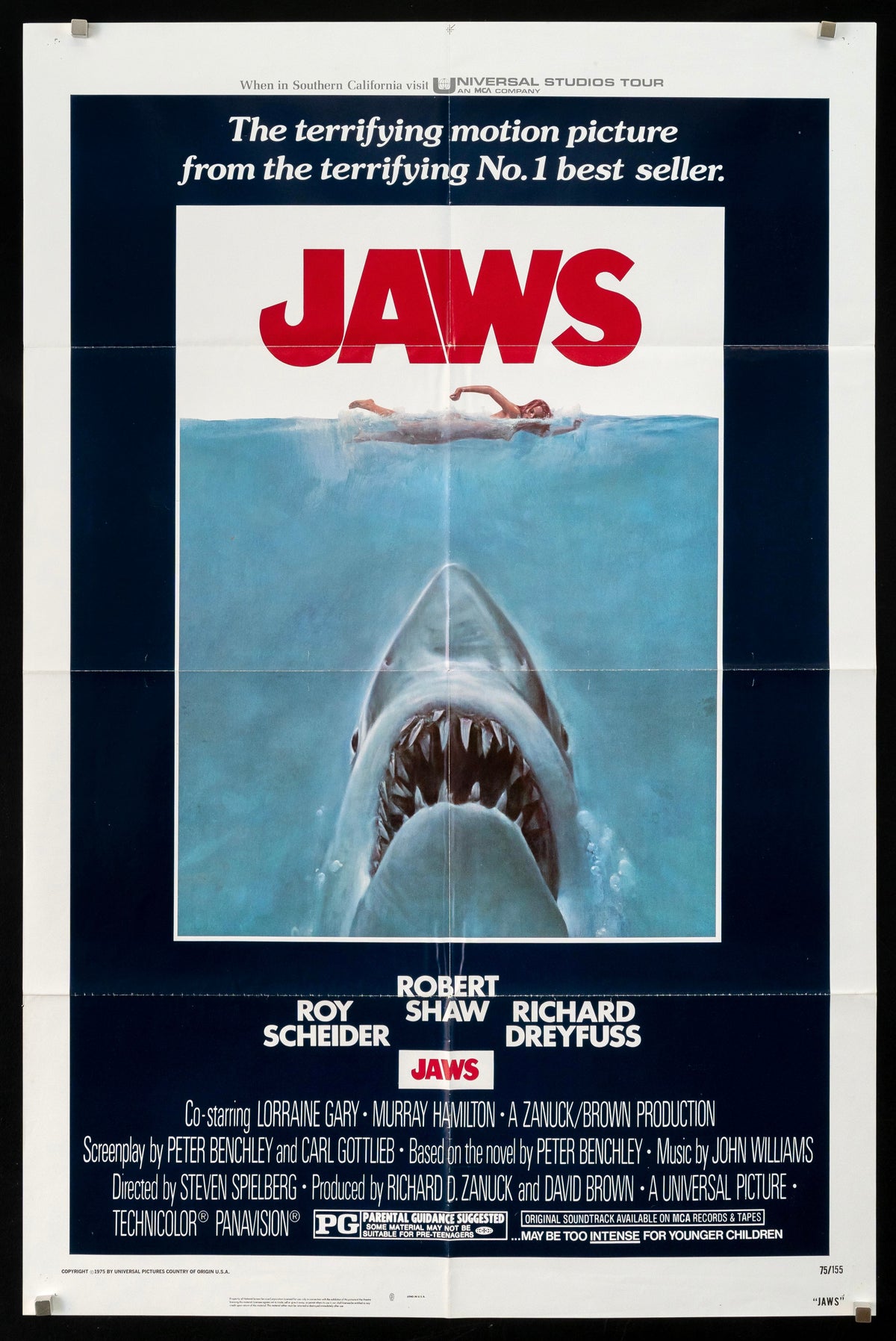 Jaws Original Vintage Movie Poster