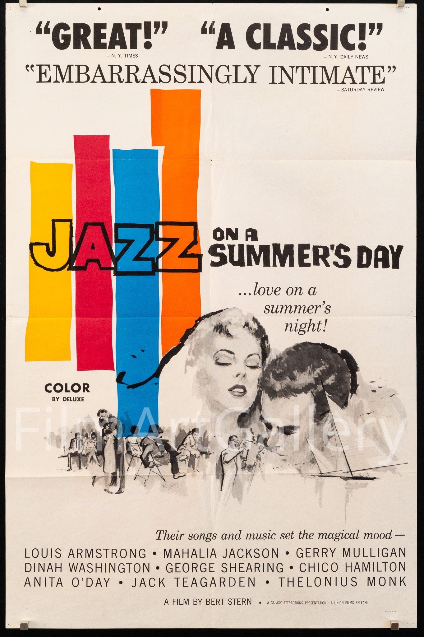 Jazz On A Summer's Day 1 Sheet (27x41) Original Vintage Movie Poster