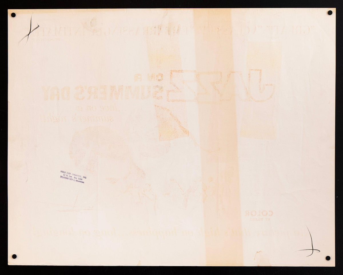 Jazz On A Summer's Day Original Vintage Movie Poster