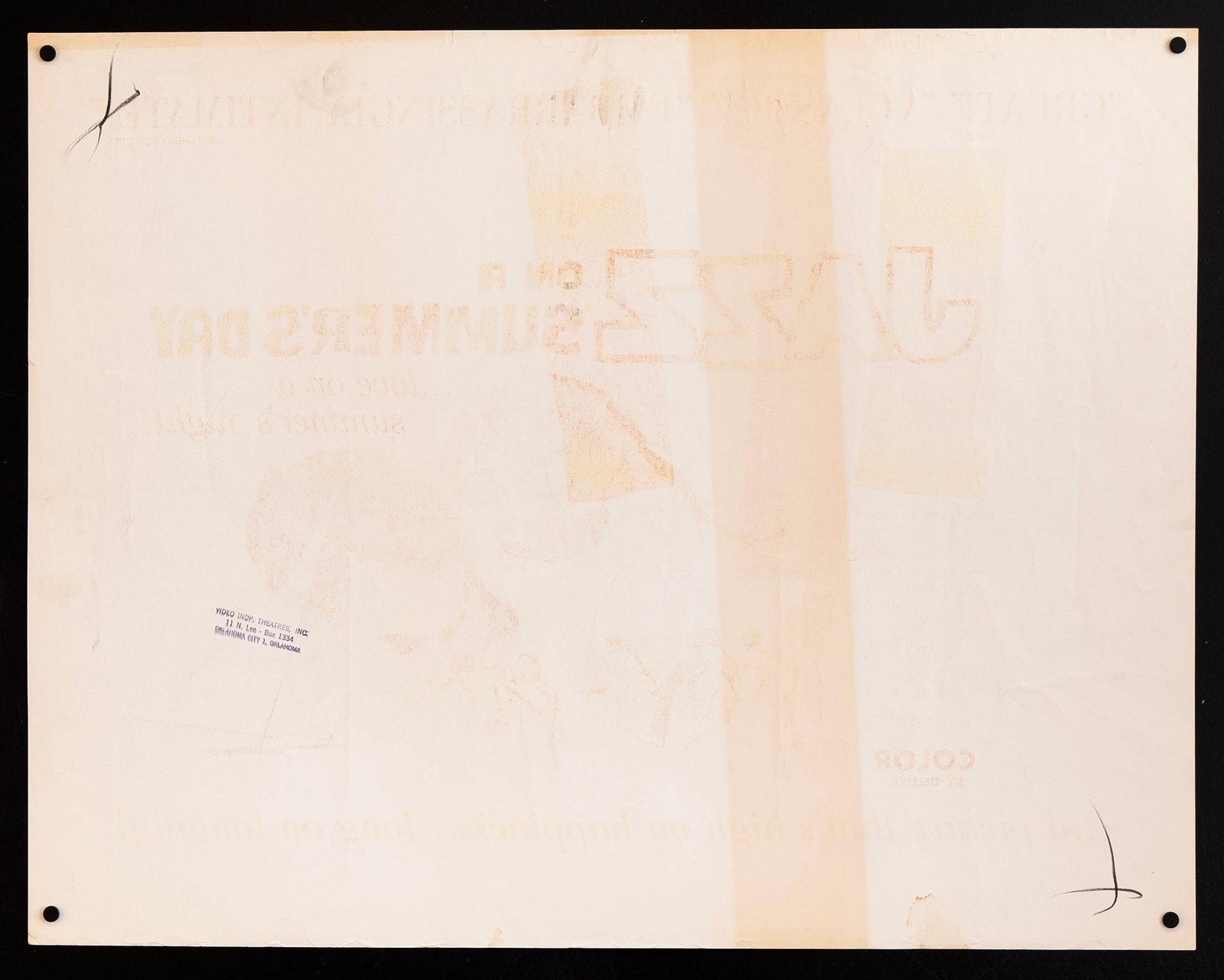 Jazz On A Summer's Day Original Vintage Movie Poster