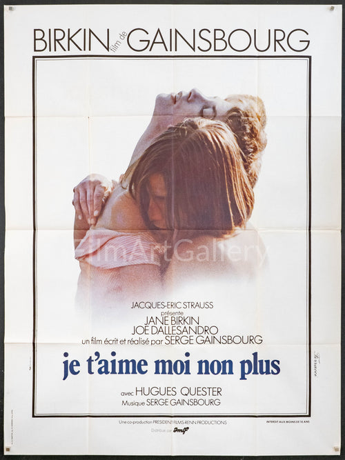 Je T'Aime Moi Non Plus Original Vintage Movie Poster