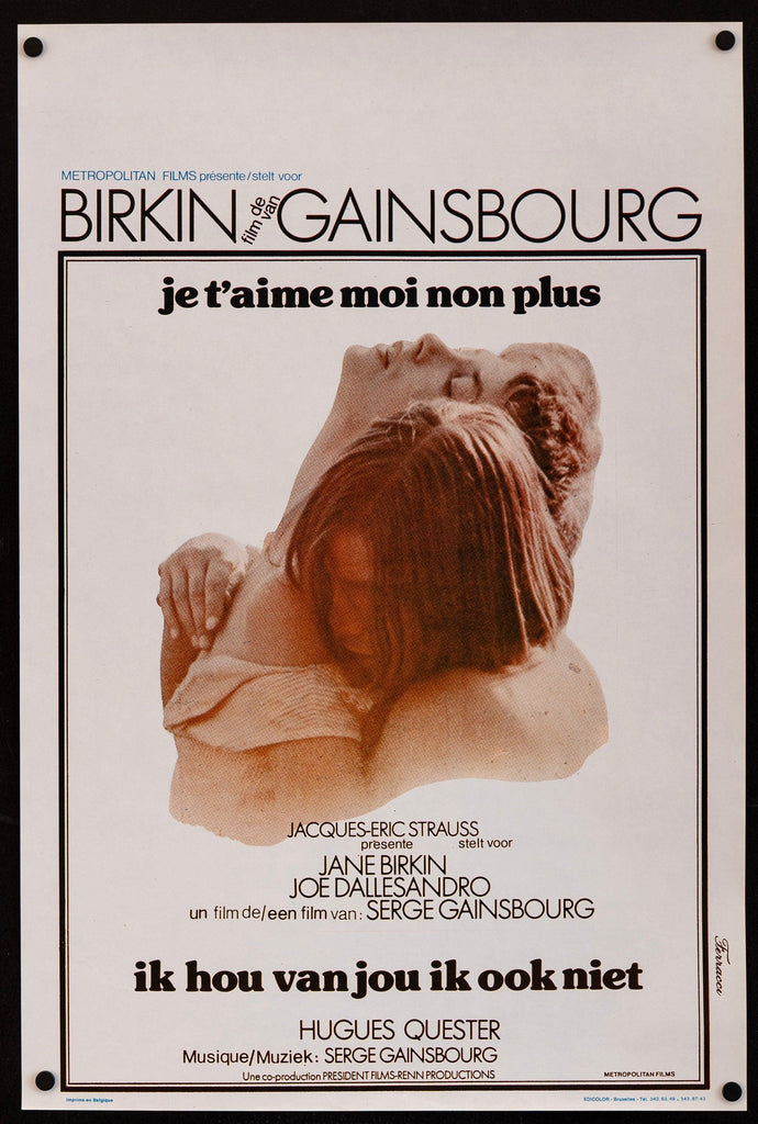 Je T'Aime Moi Non Plus Original Vintage Movie Poster