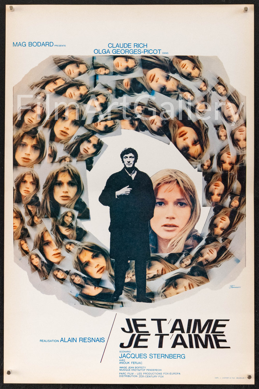 Je t'aime, je t'aime (I Love You, I Love You) Original Vintage Movie Poster