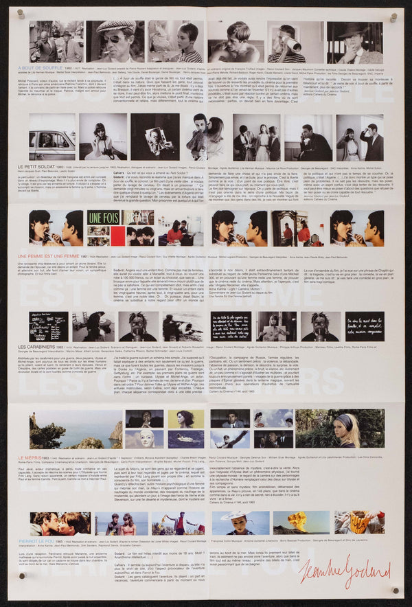 Jean-Luc Godard Festival Original Vintage Movie Poster