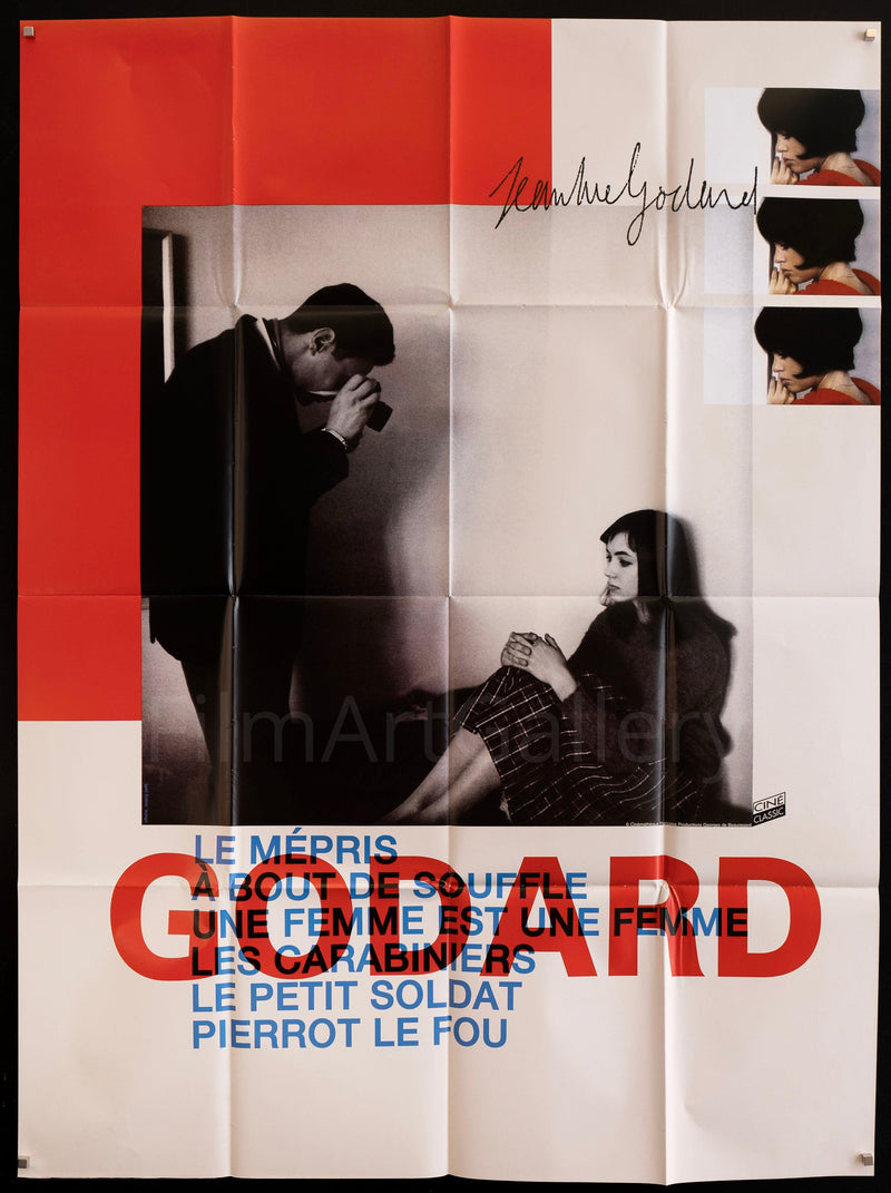 Jean-Luc Godard Festival French 1 panel (47x63) Original Vintage Movie Poster