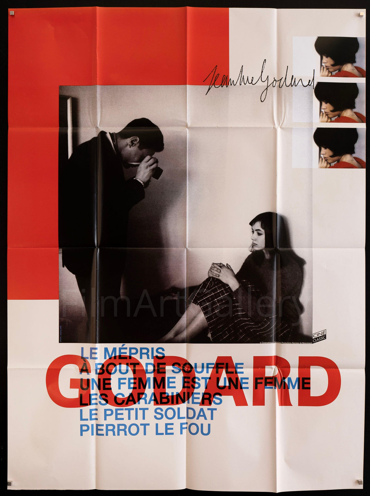 Jean-Luc Godard Festival Original Vintage Movie Poster