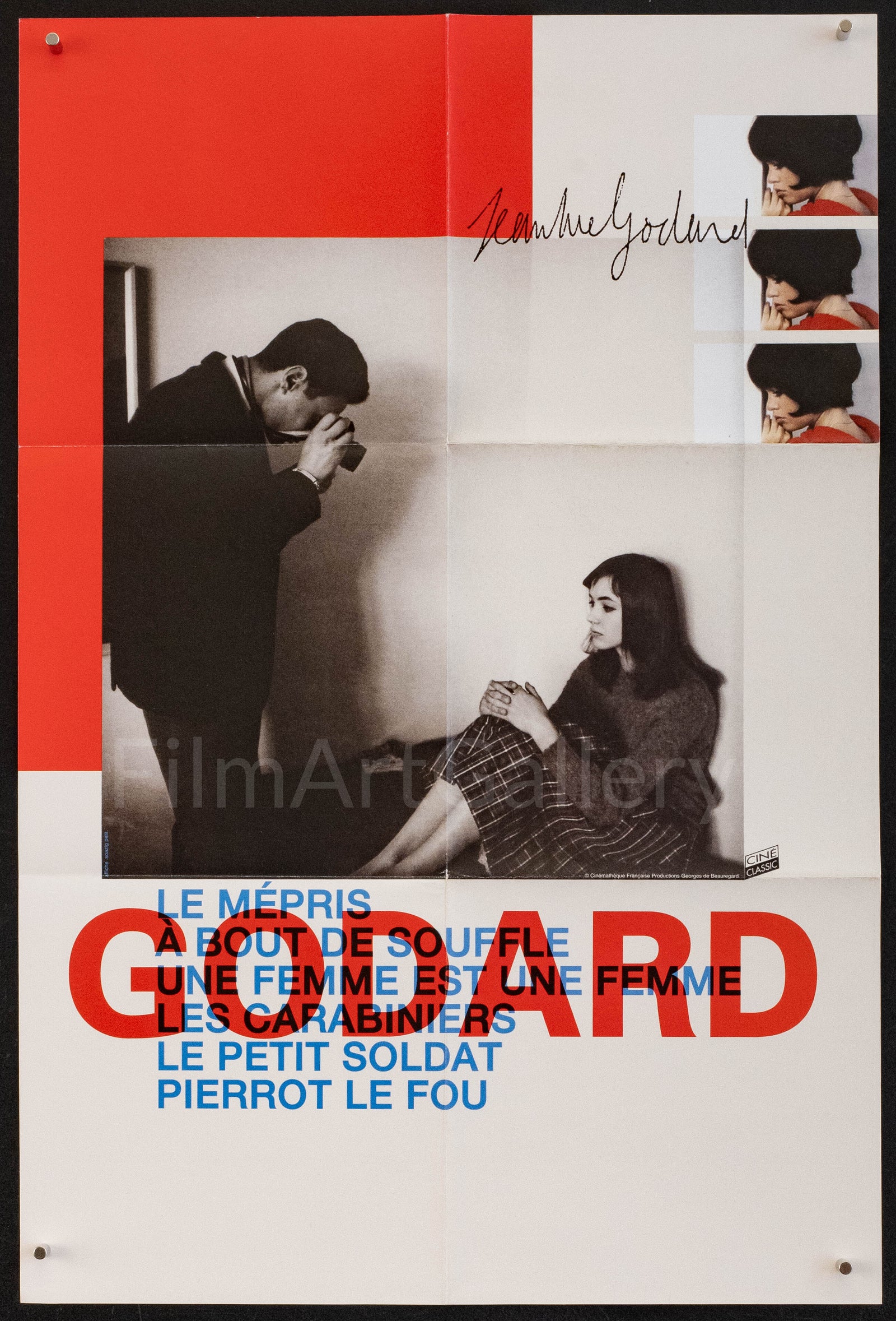 Jean-Luc Godard Festival Original Vintage Movie Poster