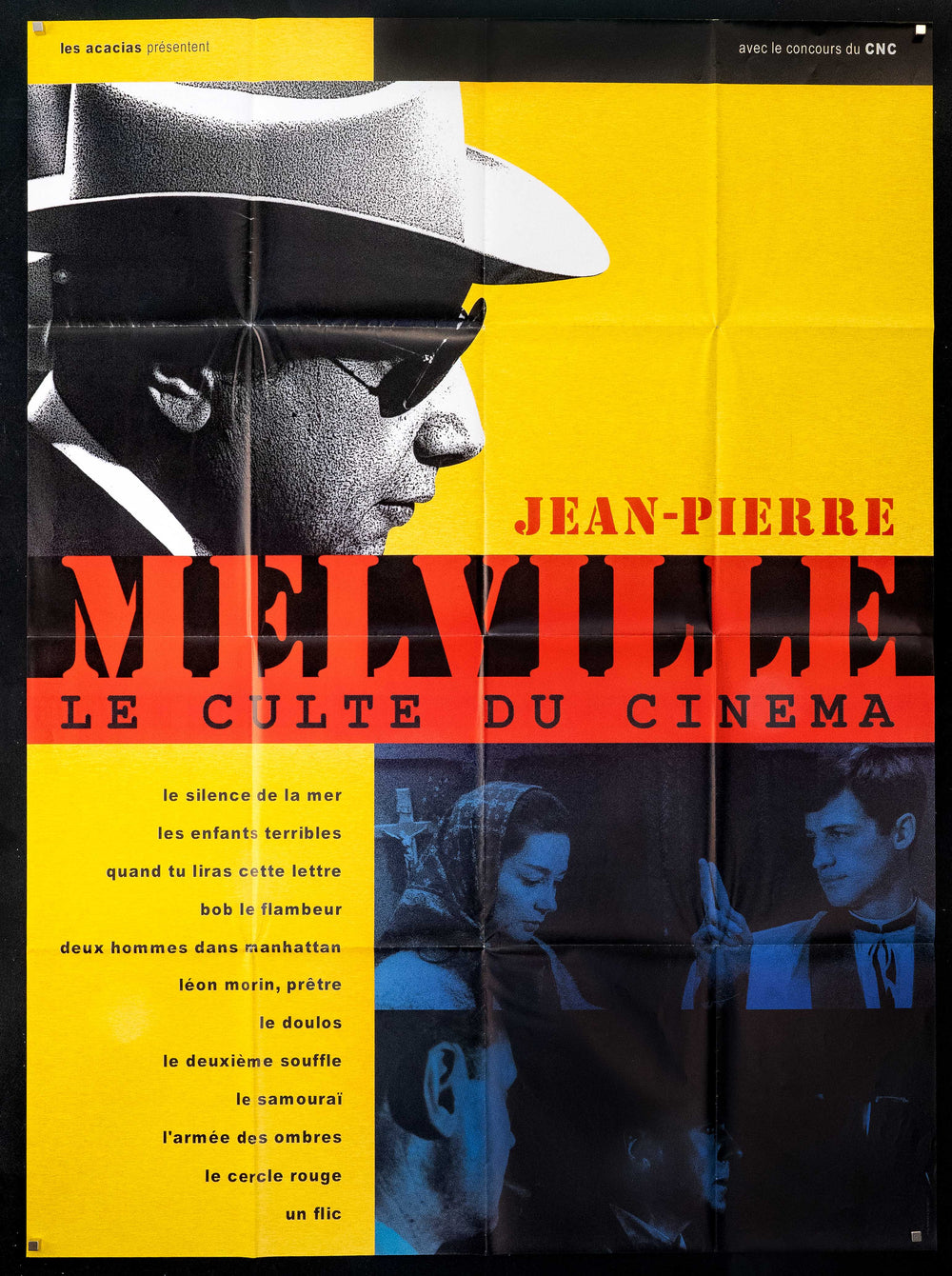 Jean-Pierre Melville: Le Culte du Cinema Original Vintage Movie Poster