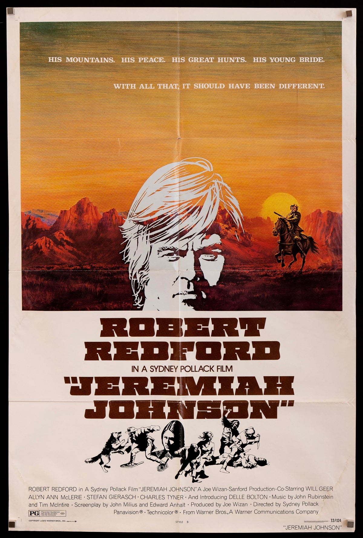 Jeremiah Johnson Original Vintage Movie Poster