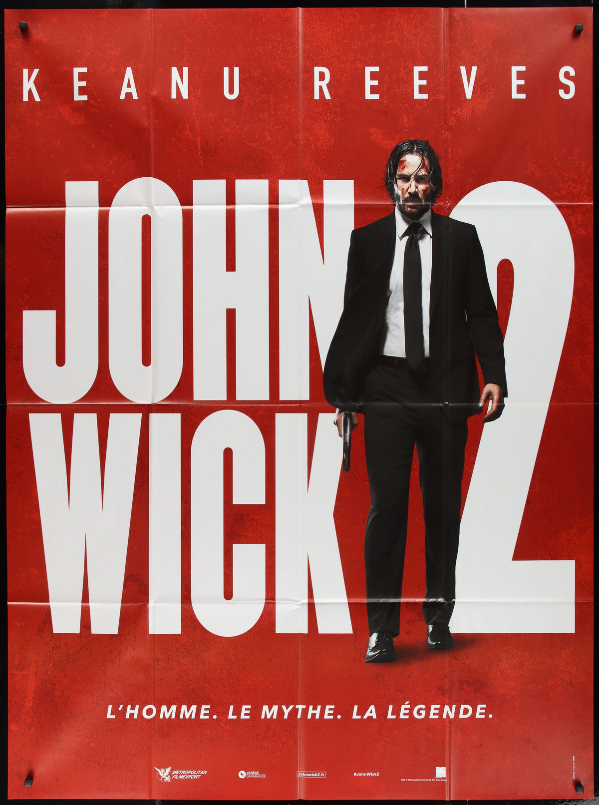 John Wick: Chapter 2 French 1 Panel (47x63) Original Vintage Movie Poster