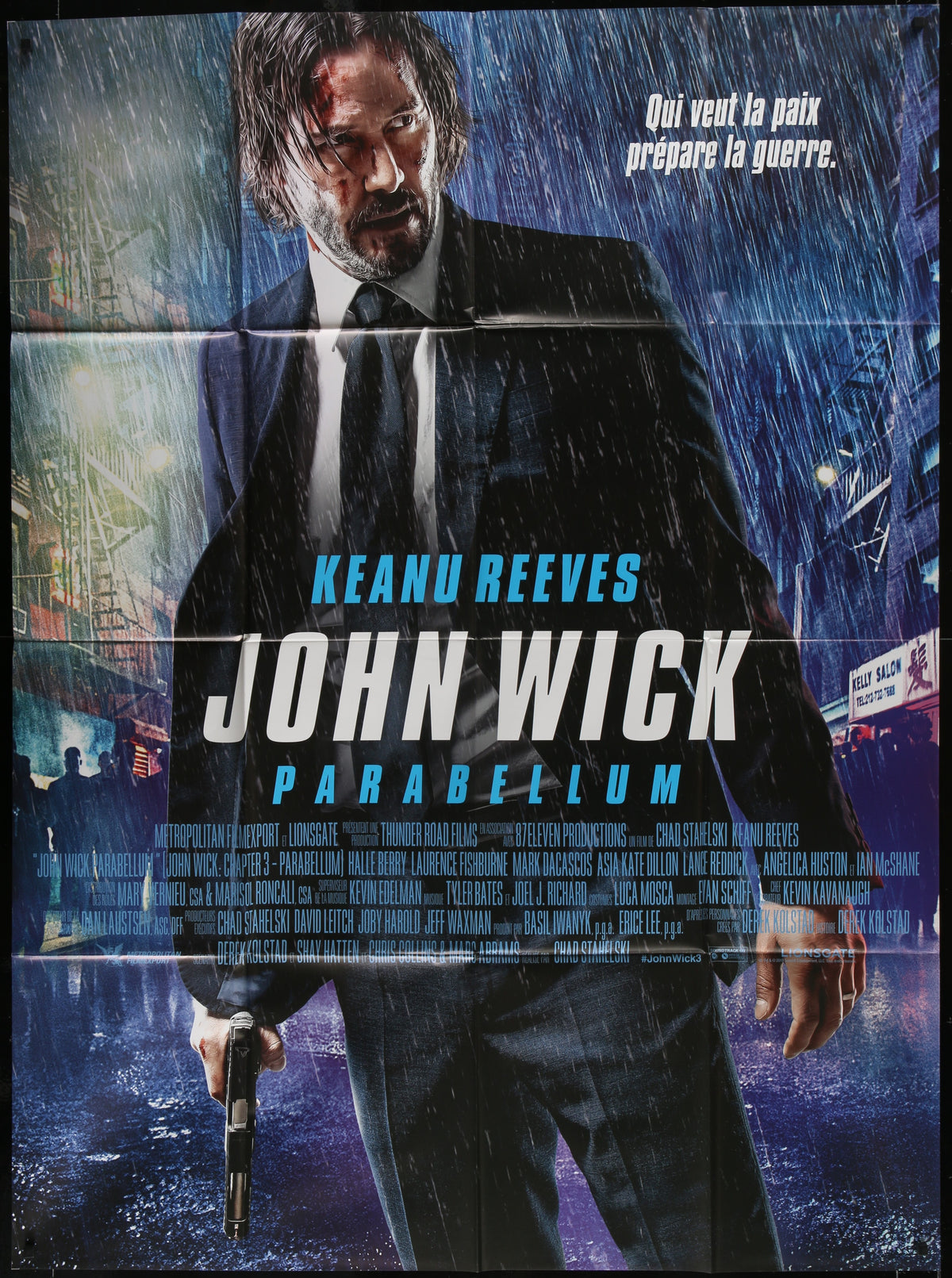 John Wick Chapter 3 Parabellum Original Vintage Movie Poster