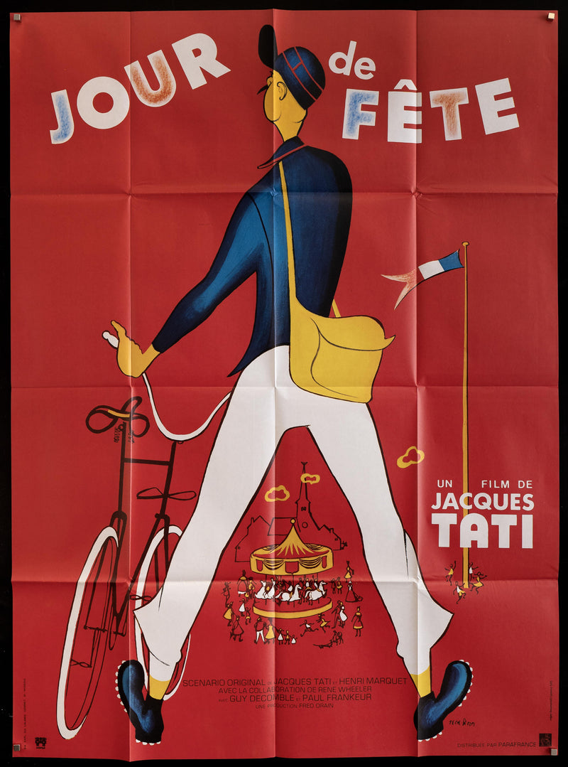 Jour De Fete French 1 panel (47x63) Original Vintage Movie Poster