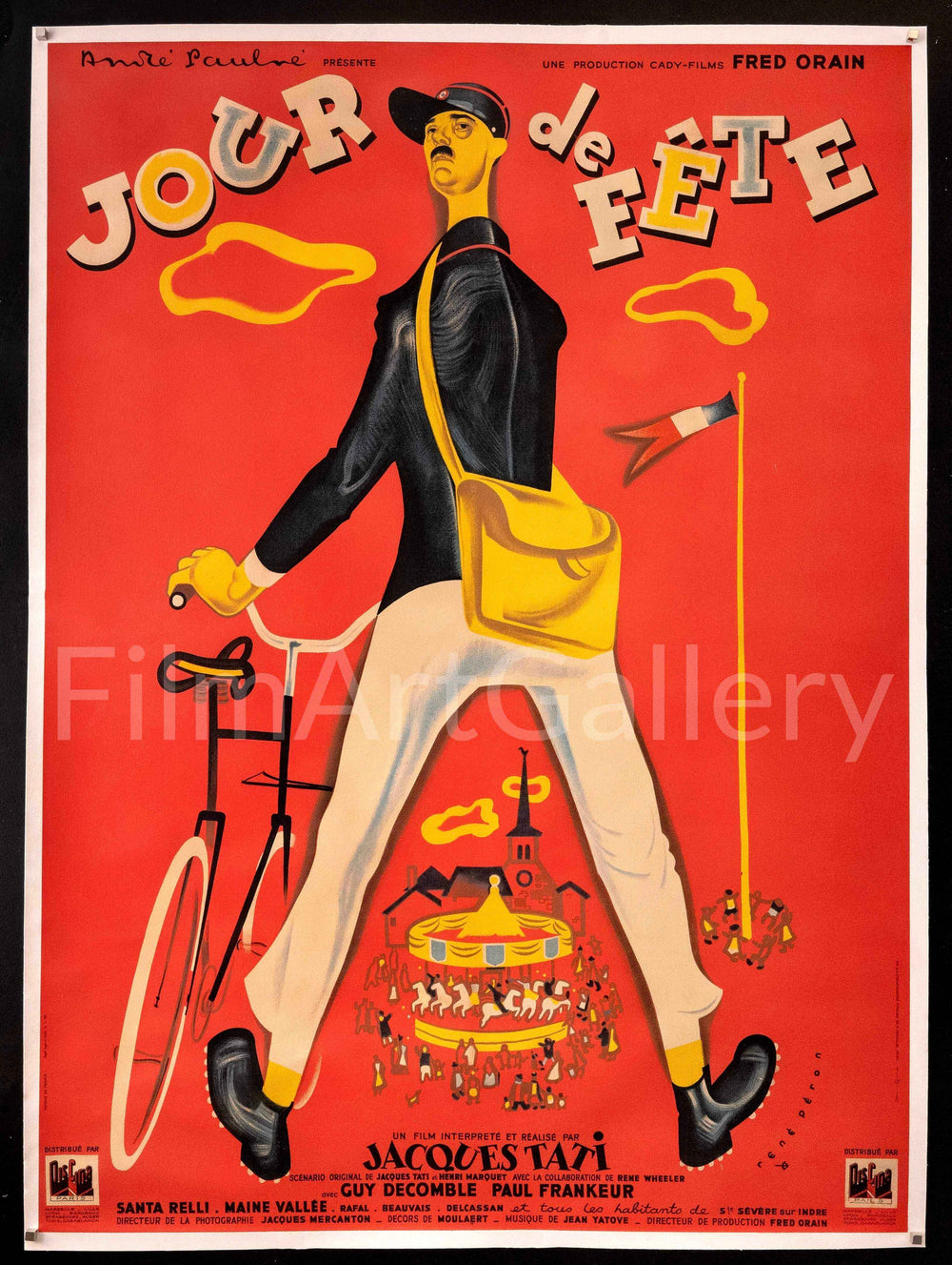 Jour De Fete Original Vintage Movie Poster