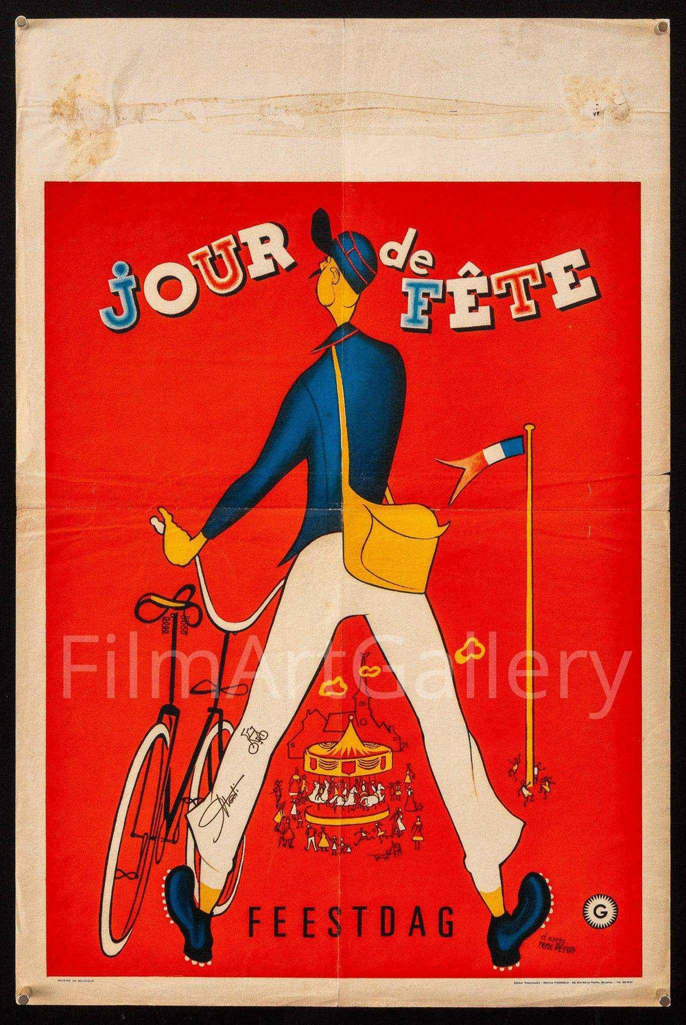 Jour De Fete Original Vintage Movie Poster