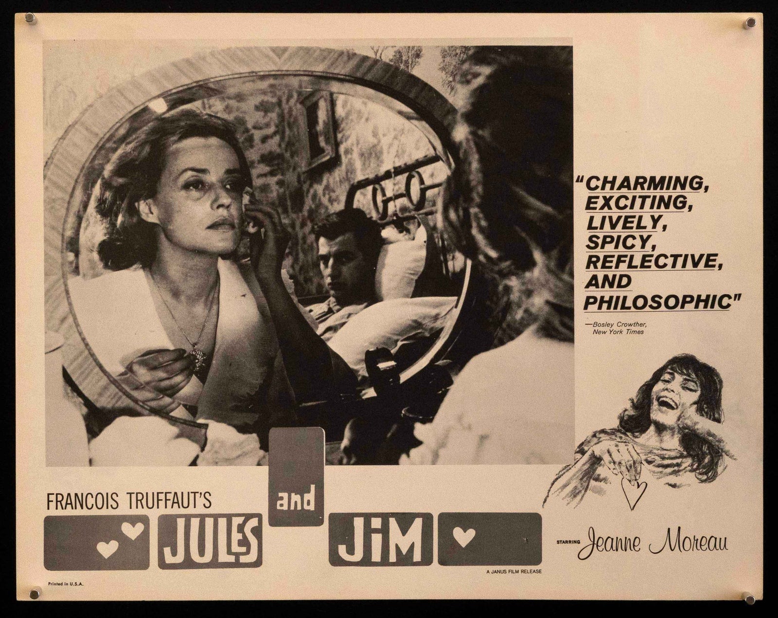 Jules & Jim Original Vintage Movie Poster