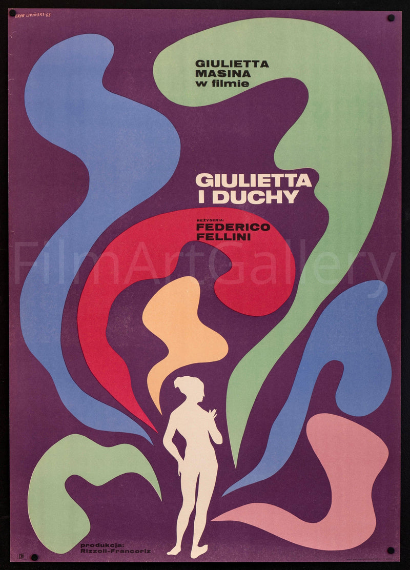Juliet of the Spirits (Giulietta Degli Spiriti) Polish A1 (23x33) Original Vintage Movie Poster