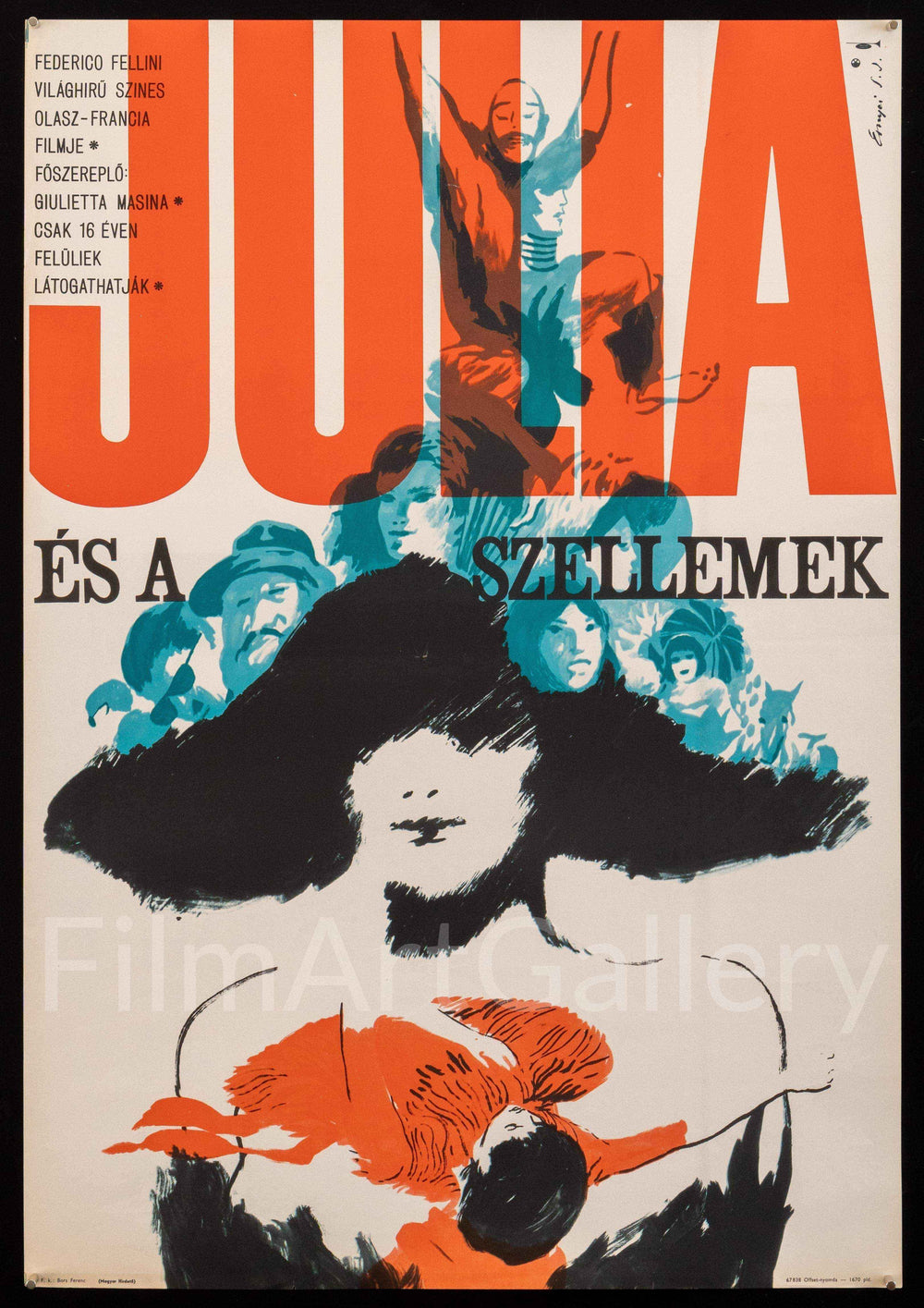 Juliet of the Spirits (Giulietta Degli Spiriti) Original Vintage Movie Poster