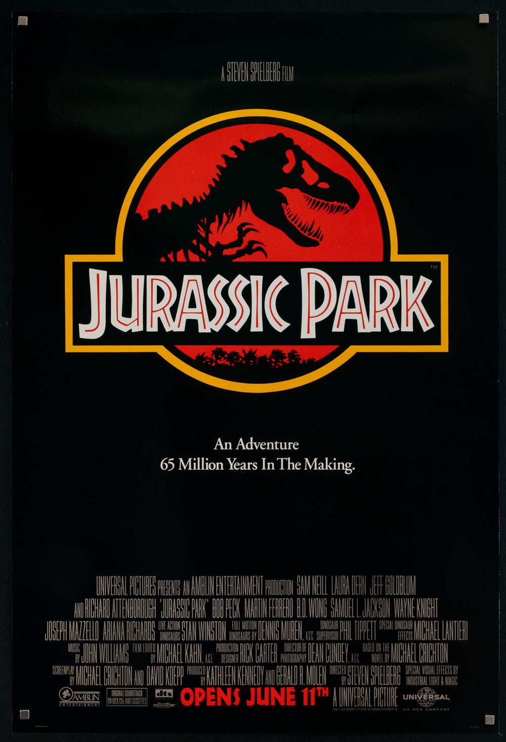 Jurassic Park Original Vintage Movie Poster