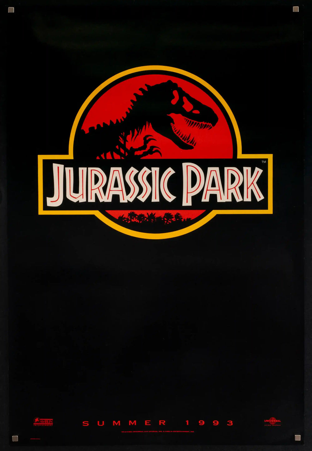 Jurassic Park Original Vintage Movie Poster