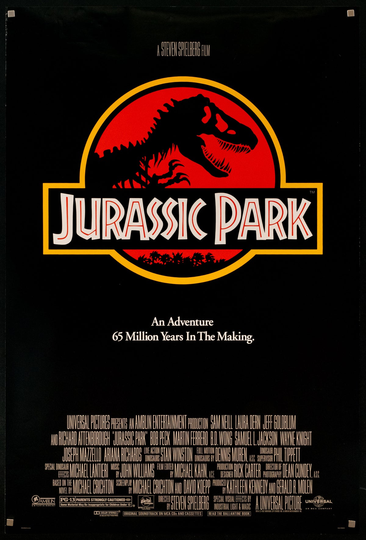 Jurassic Park Original Vintage Movie Poster