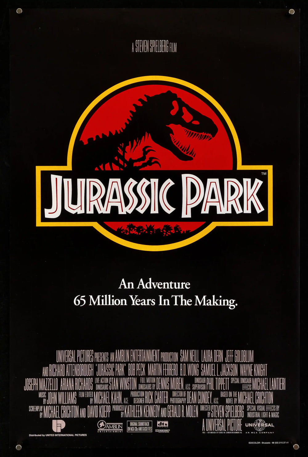 Jurassic Park Original Vintage Movie Poster