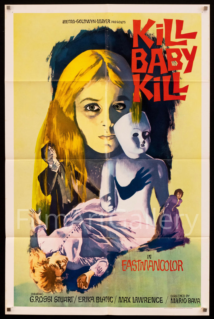 Kill Baby Kill (Operazione Paura) 1 Sheet (27x41) Original Vintage Movie Poster