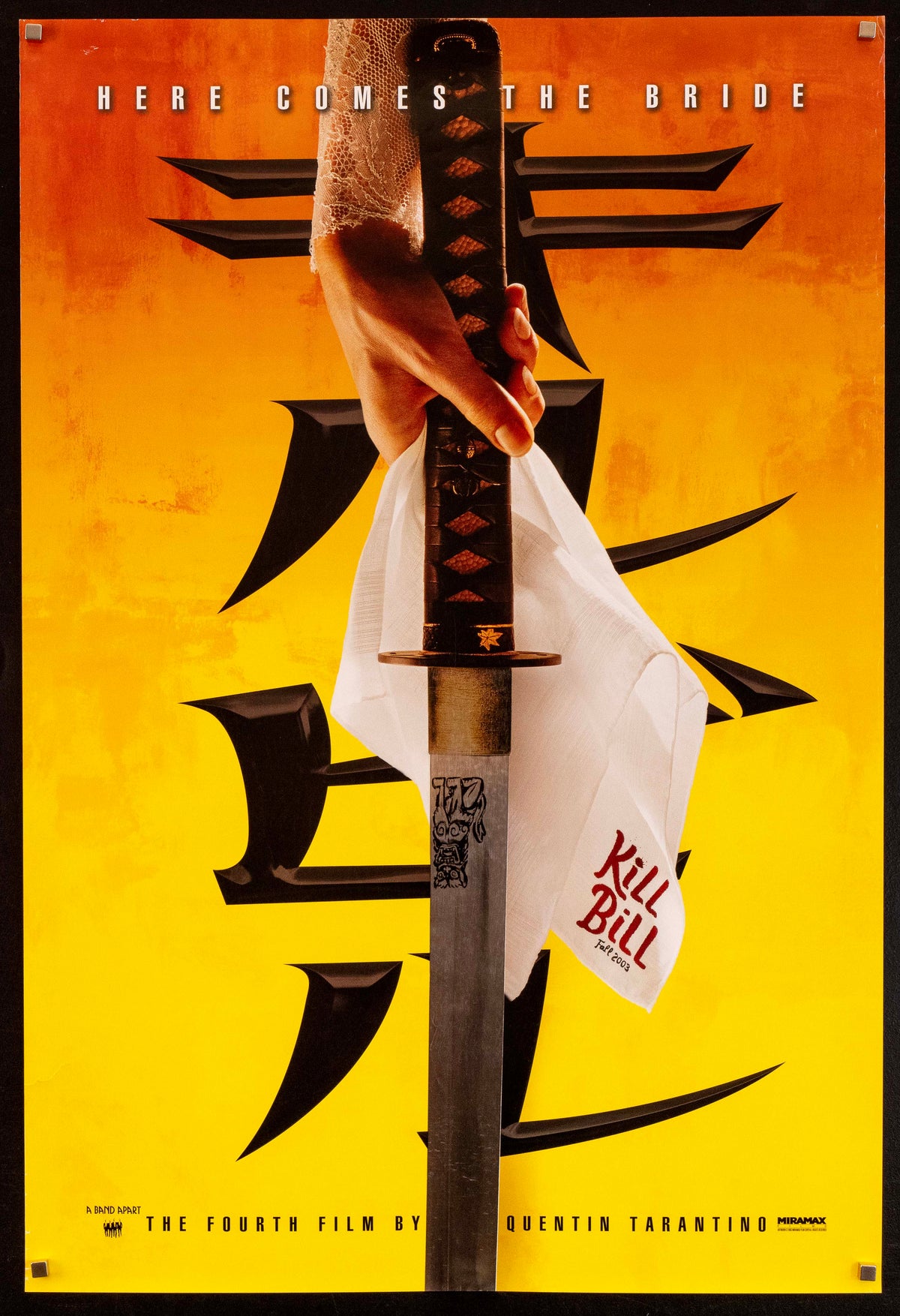 Kill Bill Volume 1 1 Sheet (27x41) Original Vintage Movie Poster