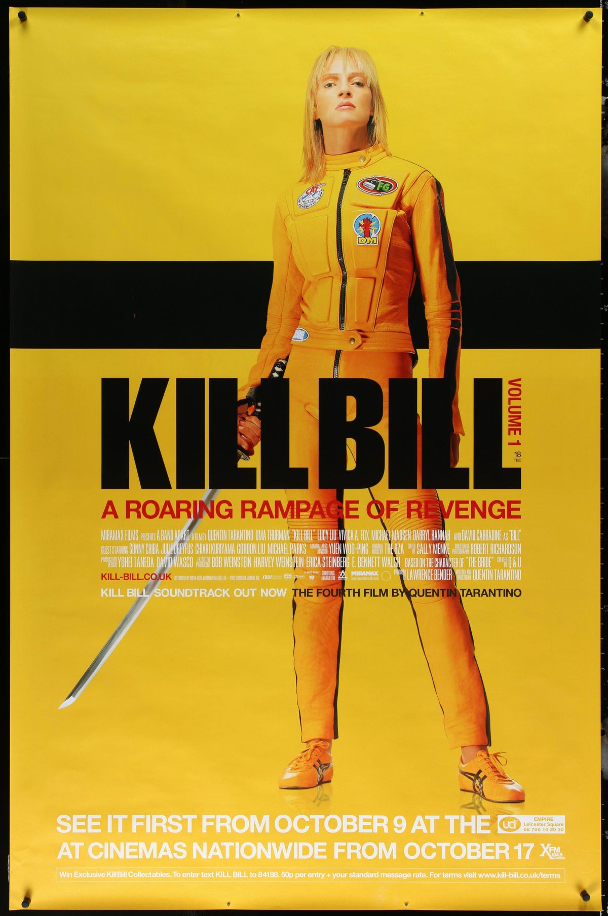 Kill Bill Volume 1 40x60 Original Vintage Movie Poster