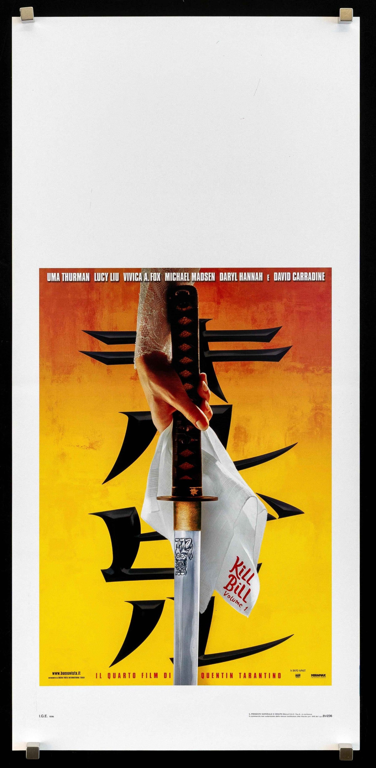 Kill Bill Volume 1 Original Vintage Movie Poster