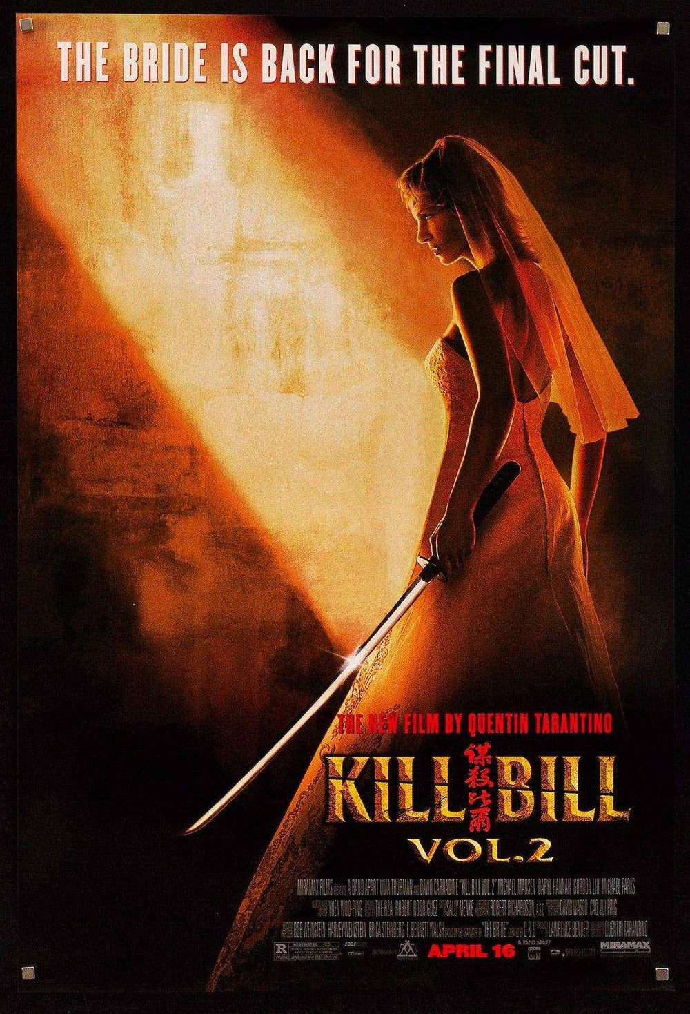 Kill Bill Volume 2 Original Vintage Movie Poster