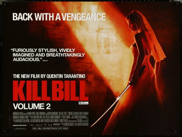 Kill Bill Volume 2 Movie Poster 2004 British Quad (30x40)