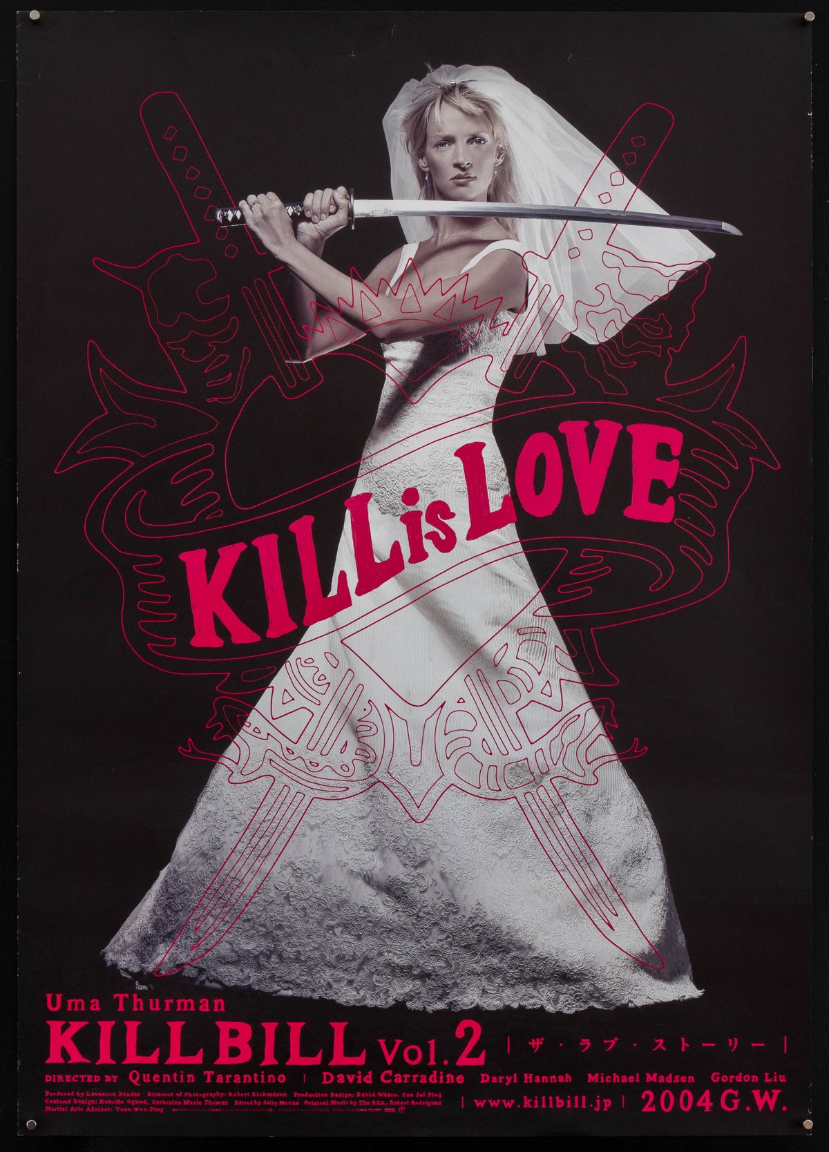 Kill Bill Volume 2 Original Vintage Movie Poster
