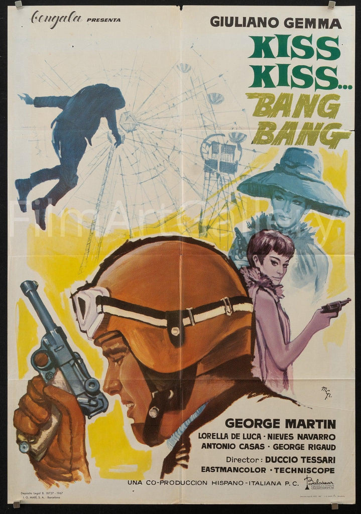Kiss Kiss Bang Bang Original Vintage Movie Poster